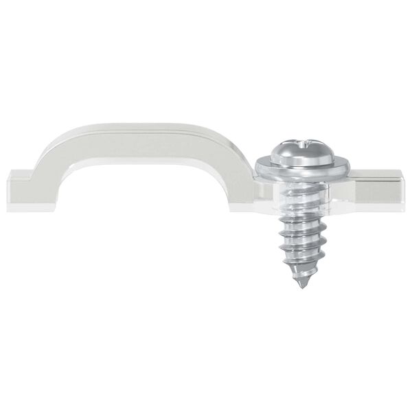 vidaXL LED Streifen Clips 12 pcs Transparent 23,8 x 7,3 x 4,3 mm