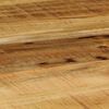 vidaXL Couchtisch Oval Raues Massives Mangoholz und Stahl 100 cm