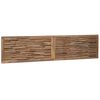 vidaXL Kopfteil Wandmontiert Natur 200 cm Massivholz Teak
