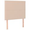 vidaXL Bettgestell mit Kopfteil Cappuccino-Braun 80x200 cm Kunstleder
