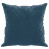 vidaXL Zierkissen 2 Stk. Blau 40x40 cm Samt