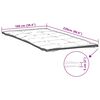 vidaXL Matratzenschoner Wei&szlig; 100x220 cm