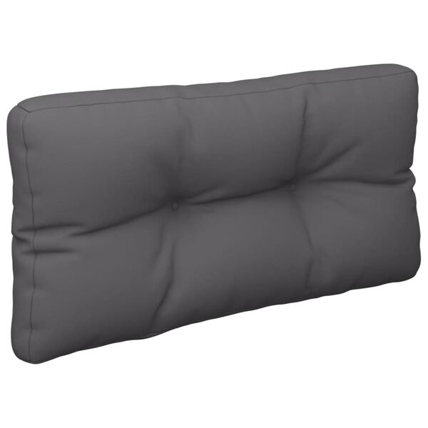vidaXL Palettenkissen Anthrazit 80x40x12 cm Stoff