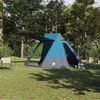vidaXL Campingzelt mit Dach mit Speicher Blau 482 x 360 x 227 cm Taft