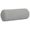 vidaXL Bolsterkissen 2 St&uuml;ck Hellgrau &Oslash; 15 x 40 cm Mikrofaserstoff