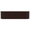 vidaXL Hochbeet Braun 320 x 80 x 81 cm Stahl