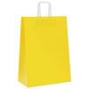 vidaXL Papiertragetaschen 250 Stk. mit Henkeln Gelb 32x17x44 cm