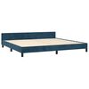 vidaXL Bettgestell ohne Matratze Dunkelblau 200x200 cm Samt