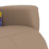 vidaXL Massagesessel mit Fu&szlig;teil Cappuccino-Braun Kunstleder