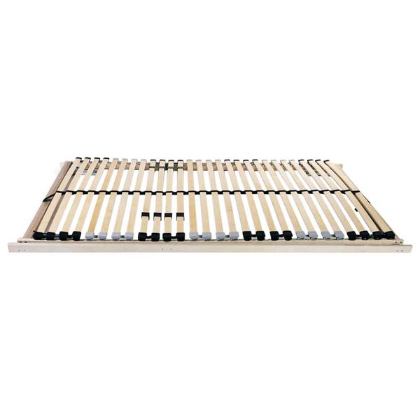 vidaXL Lattenrost mit Kopfteil Braun 90 x 190 cm Massives Buchenholz