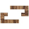 vidaXL TV-Einheiten Wandmontiert 4 pcs Altholz Holzwerkstoff