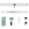 vidaXL Duschabfluss mit Glash&uuml;lle und 360&deg; Siphon Silber 100 cm