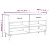 vidaXL Schuhschrank Weiß 102x35x55 cm Holzwerkstoff