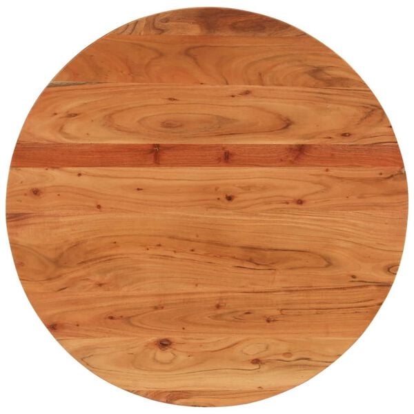 vidaXL Tischplatte &Oslash;90x3,8 cm Rund Massivholz Akazie