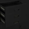 vidaXL B&uuml;roschrank Schwarz 90x40x180 cm Stahl