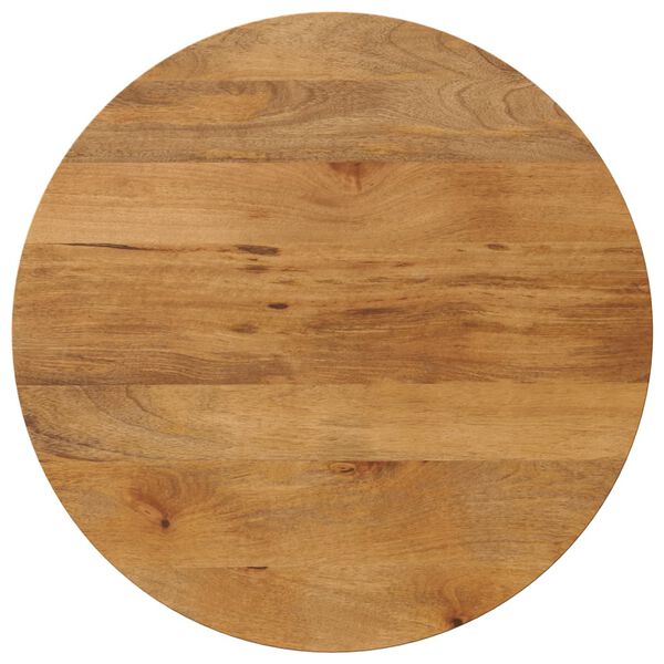 vidaXL Tischplatte &Oslash; 90x2,5 cm Rund Massivholz Mango