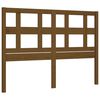 vidaXL Massivholzbett mit Kopfteil Honigbraun 140x190 cm