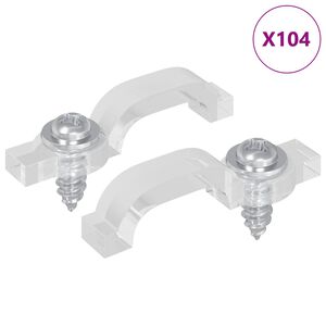 vidaXL LED Streifen Clips 23,8 mm 2 stk. Transparent