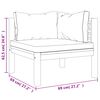 vidaXL 6-tlg. Garten-Lounge-Set mit Auflage Massivholz Akazie