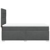 vidaXL Boxspringbett mit Matratze Dunkelgrau 100x200 cm Stoff