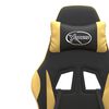 vidaXL Gaming-Stuhl Schwarz und Golden Kunstleder