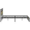 vidaXL Metallbett ohne Matratze Sonoma-Eiche 200x200 cm