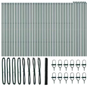 vidaXL Bodenmontierter Sechseckzaun 100 x 1,6 m Gr&uuml;n Netz