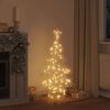 vidaXL Weihnachtsbaum mit 120 LEDs Warmwei&szlig; 120,5 cm PET