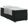 vidaXL Bettrahmen mit Matratze Schwarz 100 x 200 cm Stoff