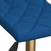 vidaXL Esszimmerst&uuml;hle 2 Stk. Drehbar Blau Samt