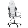 vidaXL Gaming-Stuhl Wei&szlig; und Schwarz Kunstleder