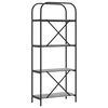 vidaXL B&uuml;cherregal Graues Sonoma 60 x 30 x 146 cm Holzwerkstoff