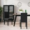 vidaXL Esszimmerst&uuml;hle 2 Stk. Schwarz Samt