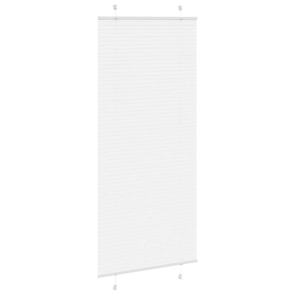 vidaXL Plissee Wei&szlig; 90x200 cm Stoffbreite 89,4 cm Polyester