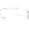 vidaXL LED Kopfteil mit LED-Lichtleisten Creme 180 cm Polyester