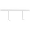 vidaXL R&uuml;ckenlehne f&uuml;r Palettensofa Wei&szlig; 110 cm Eisen