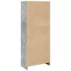 vidaXL B&uuml;cherregal Betongrau 57x28,5x141 cm Holzwerkstoff