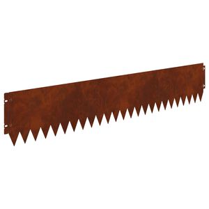 vidaXL Rasenkante 10 stk. 103 x 20 cm Stahl Rostoptik