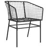 vidaXL Garten Essgruppe 5 pcs Schwarz Poly-Rattan