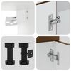 vidaXL 7-tlg. K&uuml;chenschrank-Set Lucca Braun Eichen-Optik Holzwerkstoff