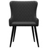 vidaXL Esszimmerstühle 2 Stk. Schwarz Stoff