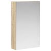 vidaXL Badezimmerspiegelschrank Sonoma-Eiche 30 x 10,5 x 50 cm
