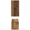 vidaXL TV-Schrankset Wandmontiert 4 pcs Altholz Holzwerkstoff