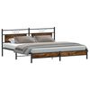 vidaXL Metallbett ohne Matratze R&auml;uchereiche 200x200 cm