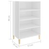 vidaXL Sideboard Hochglanz-Wei&szlig; 57x35x90 cm Holzwerkstoff