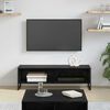 vidaXL TV-Schr&auml;nk Schwarz Eichen-Optik 100 x 36,5 x 30,5 cm