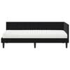 vidaXL Eckbettgestell mit Matratze mit Kopfteil 2 pcs Schwarz Samt
