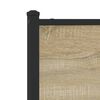 vidaXL Metallbett ohne Matratze Sonoma-Eiche 120x190 cm