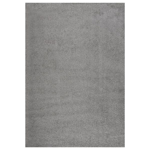 vidaXL Teppich Shaggy Hochflor Grau 160x230 cm