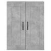 vidaXL Highboard Betongrau 69,5x34x180 cm Holzwerkstoff
